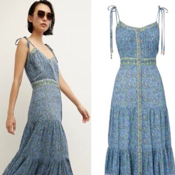 NWT Veronica Beard Windansea Electric Blue Multi Dress $ 498.00 M - Picture 8 of 9